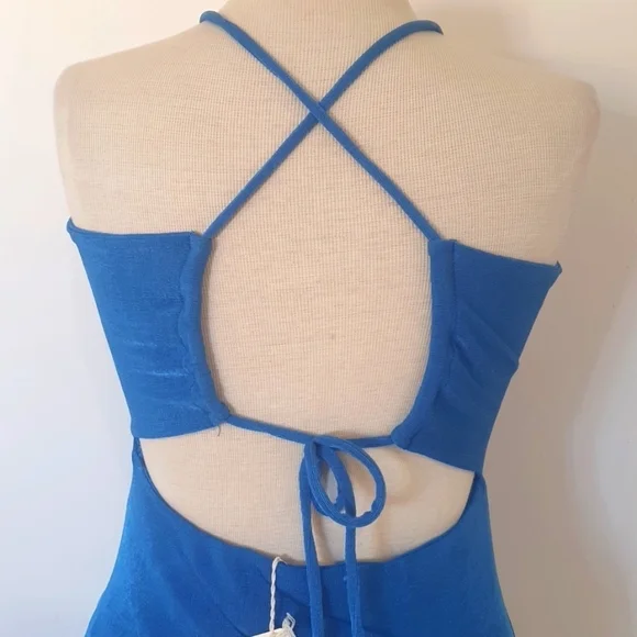 NEW Peppermayo Size 12 Cobalt Blue Stretch Dress - Picture 4 of 11